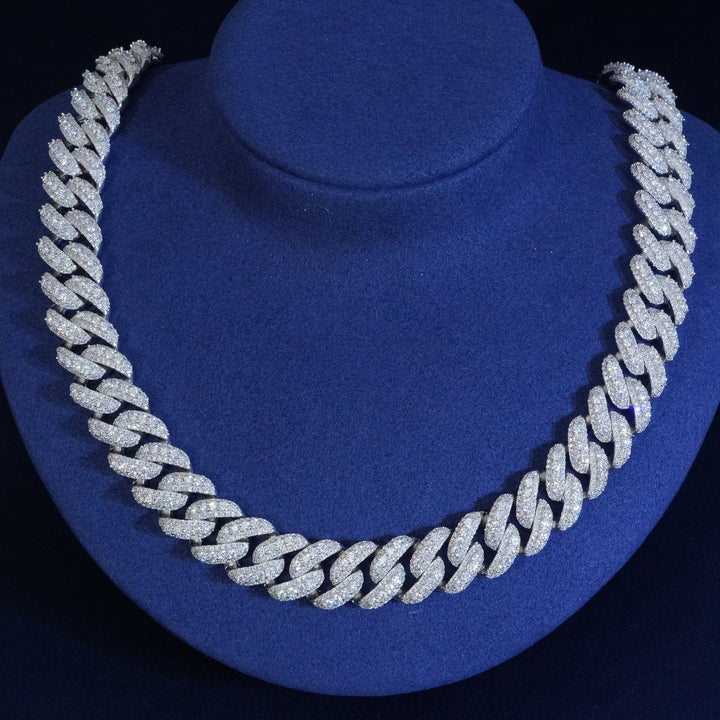 13mm Diamond Cuban Chain With Extended Clasp