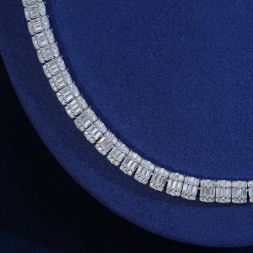 8MM Emerald Cut Tennis Chain