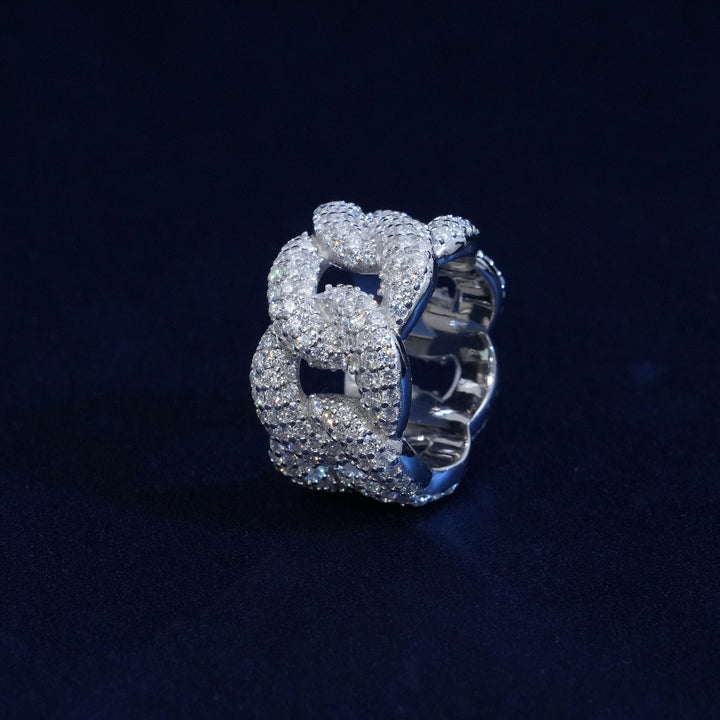 Moissanite Infinity Ring