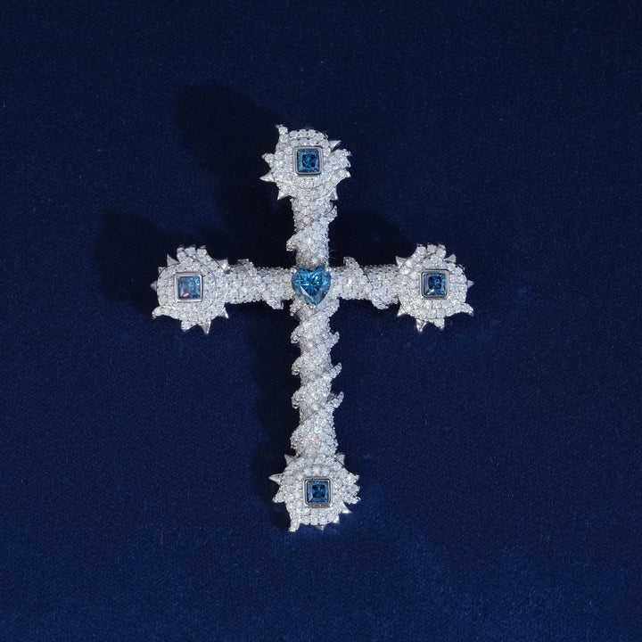 Moissanite Cross Pendant