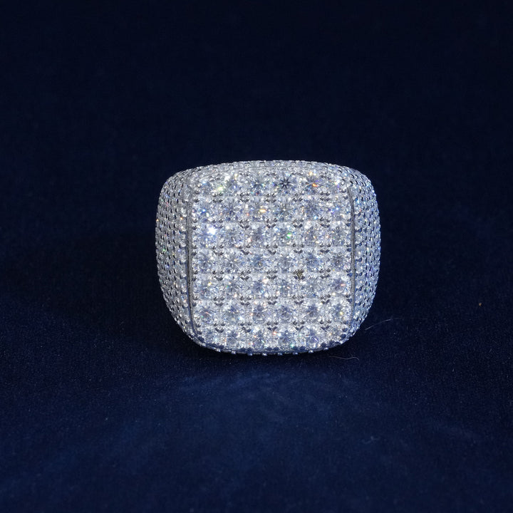 Moissanite Square Cluster Rings