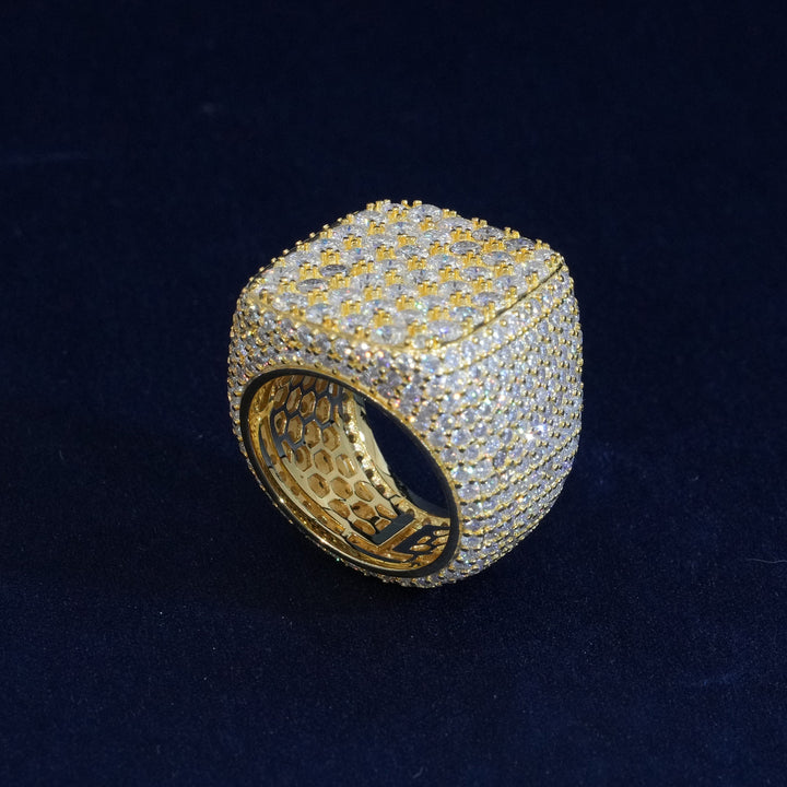 Moissanite Square Cluster Rings