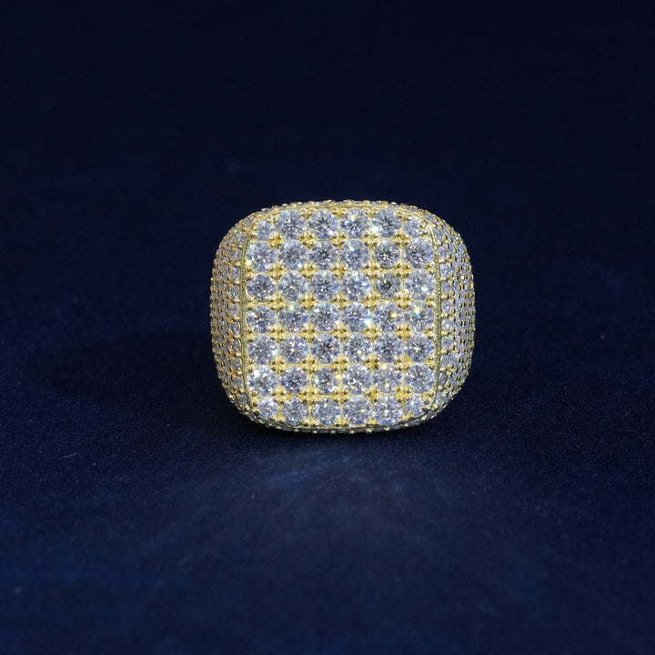 Moissanite Square Cluster Rings