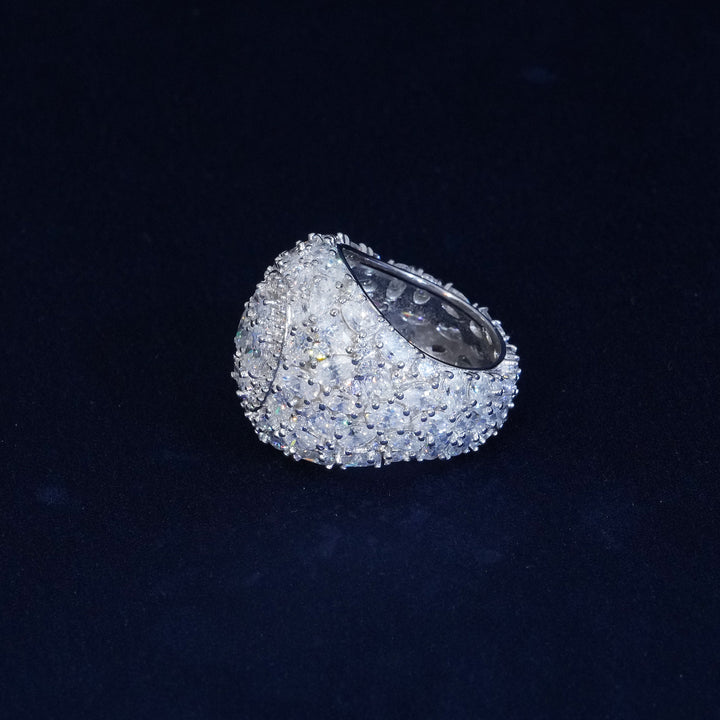 20ct Moissanite S925 Pear Cut Man's Ring