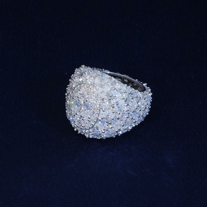 20ct Moissanite S925 Pear Cut Man's Ring