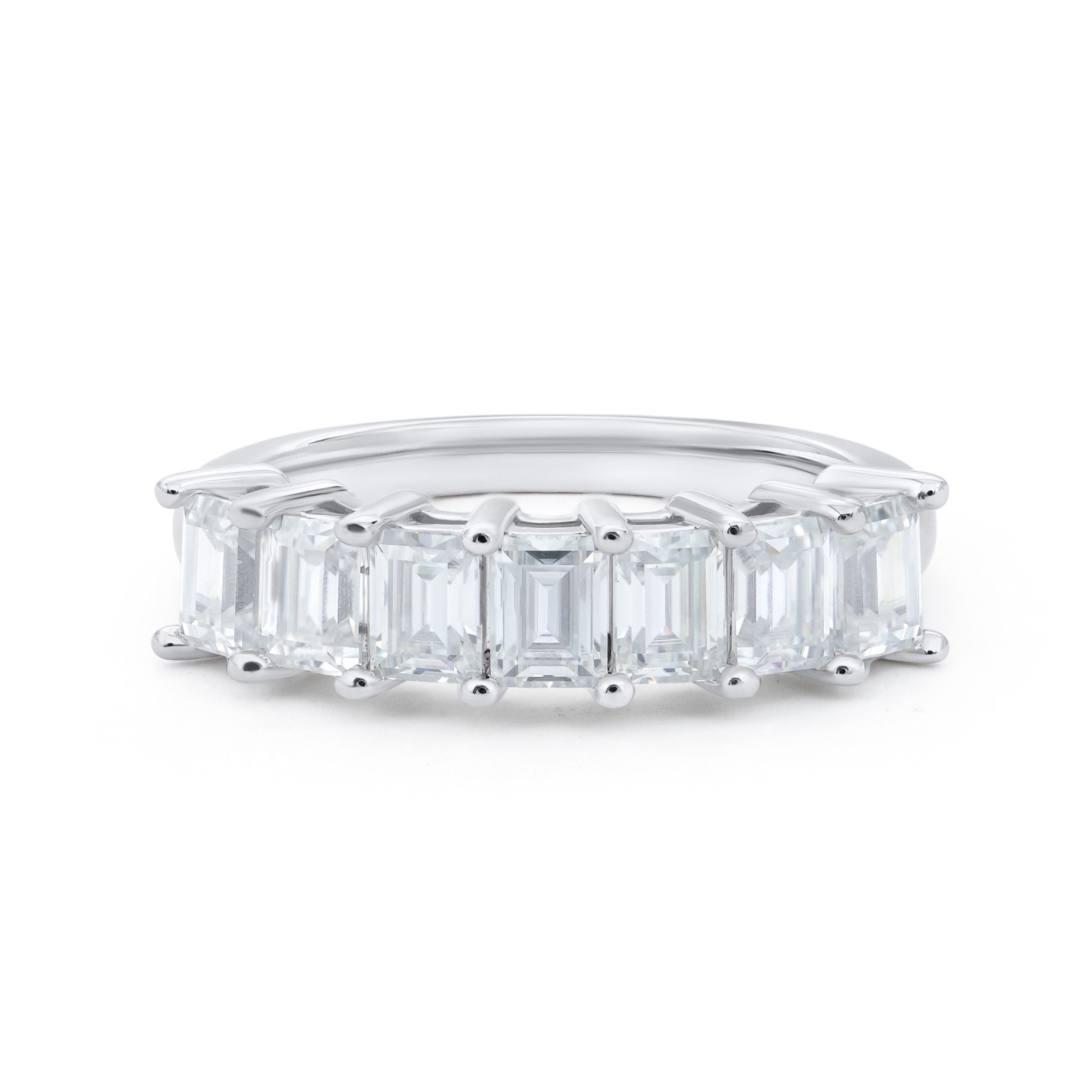 7 carat emerald cut diamond ring natural