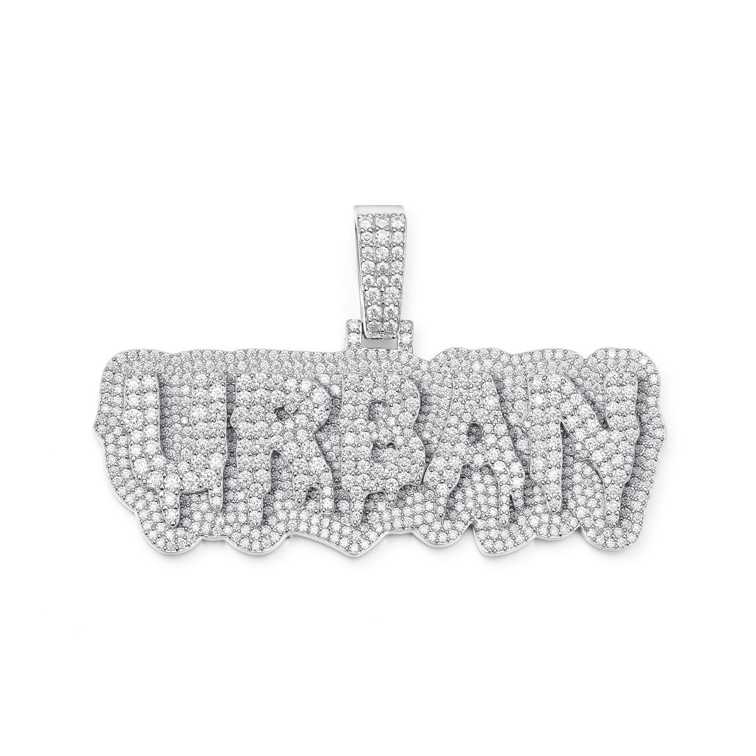 Custom Layered Drip Letter Pendant