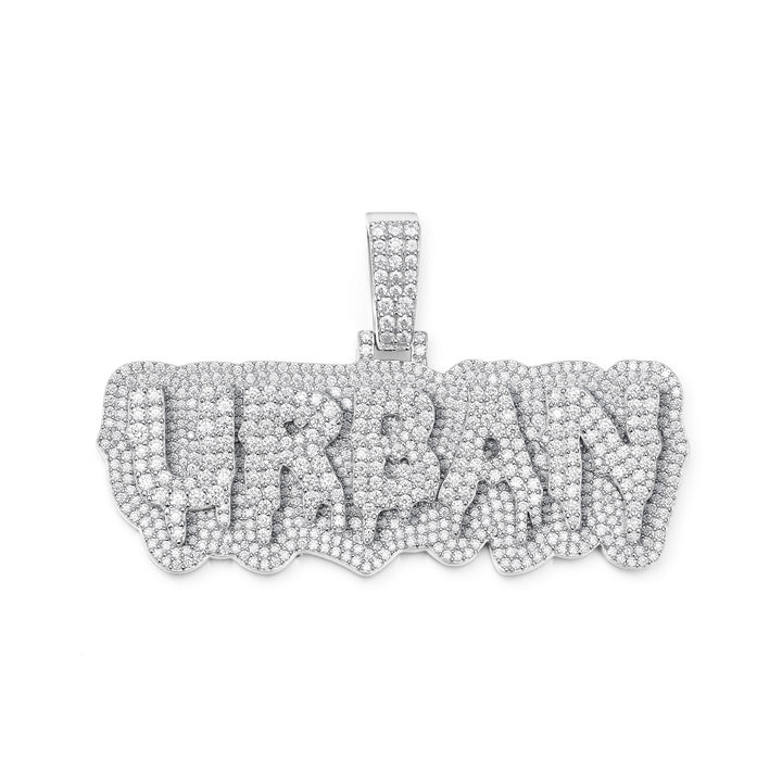 Custom Layered Drip Letter Pendant