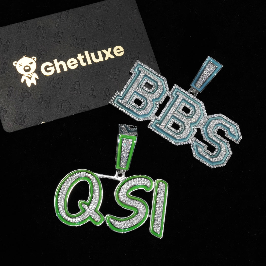 Glow In The Dark Custom Name Pendant Necklace