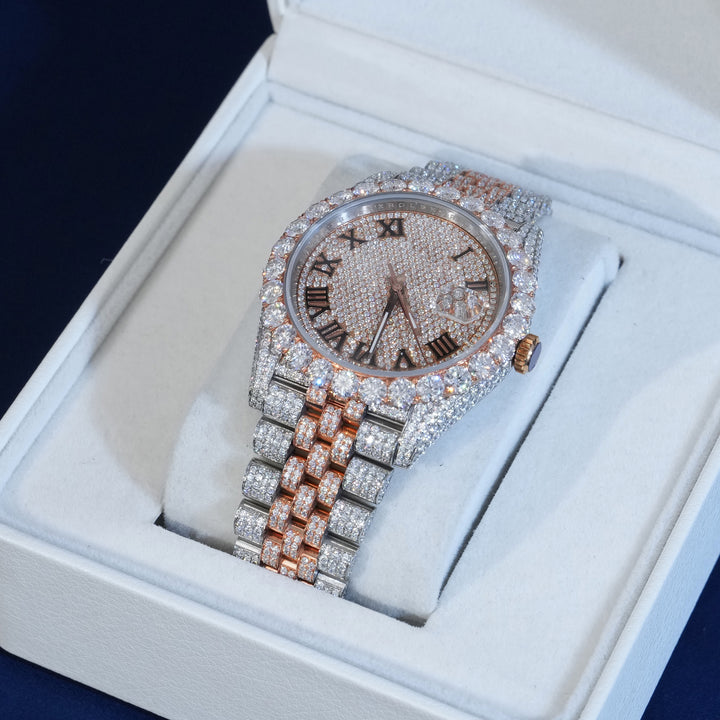 Moissanite Two Tone DJ40 Watch