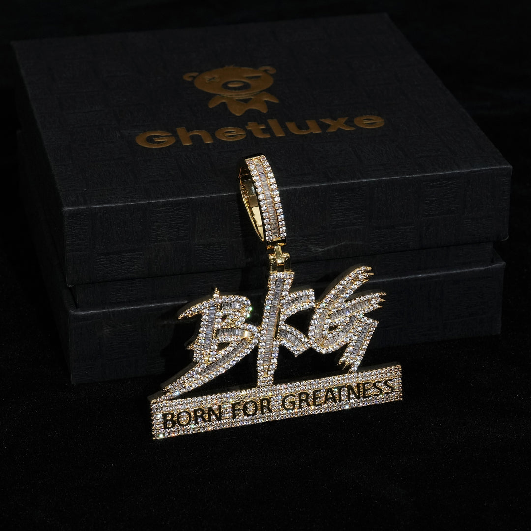 Baguette Born For Greatness Pendant