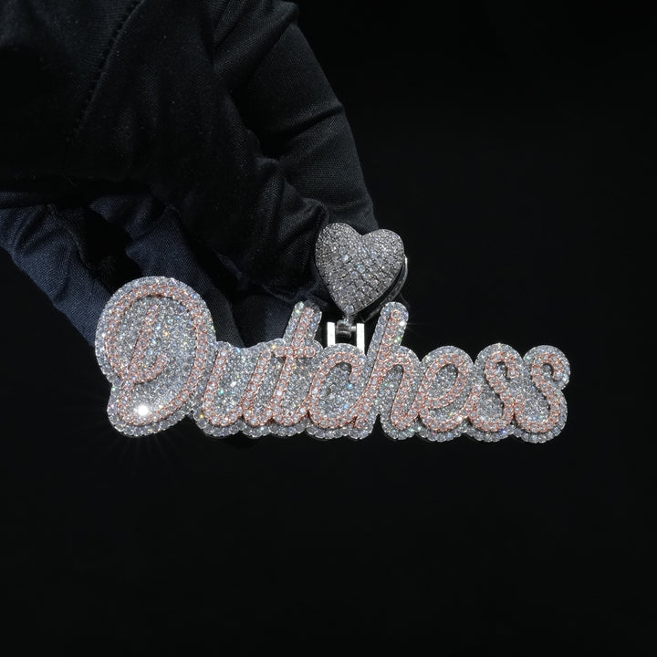 Custom Layered Handwriting Letter Pendant