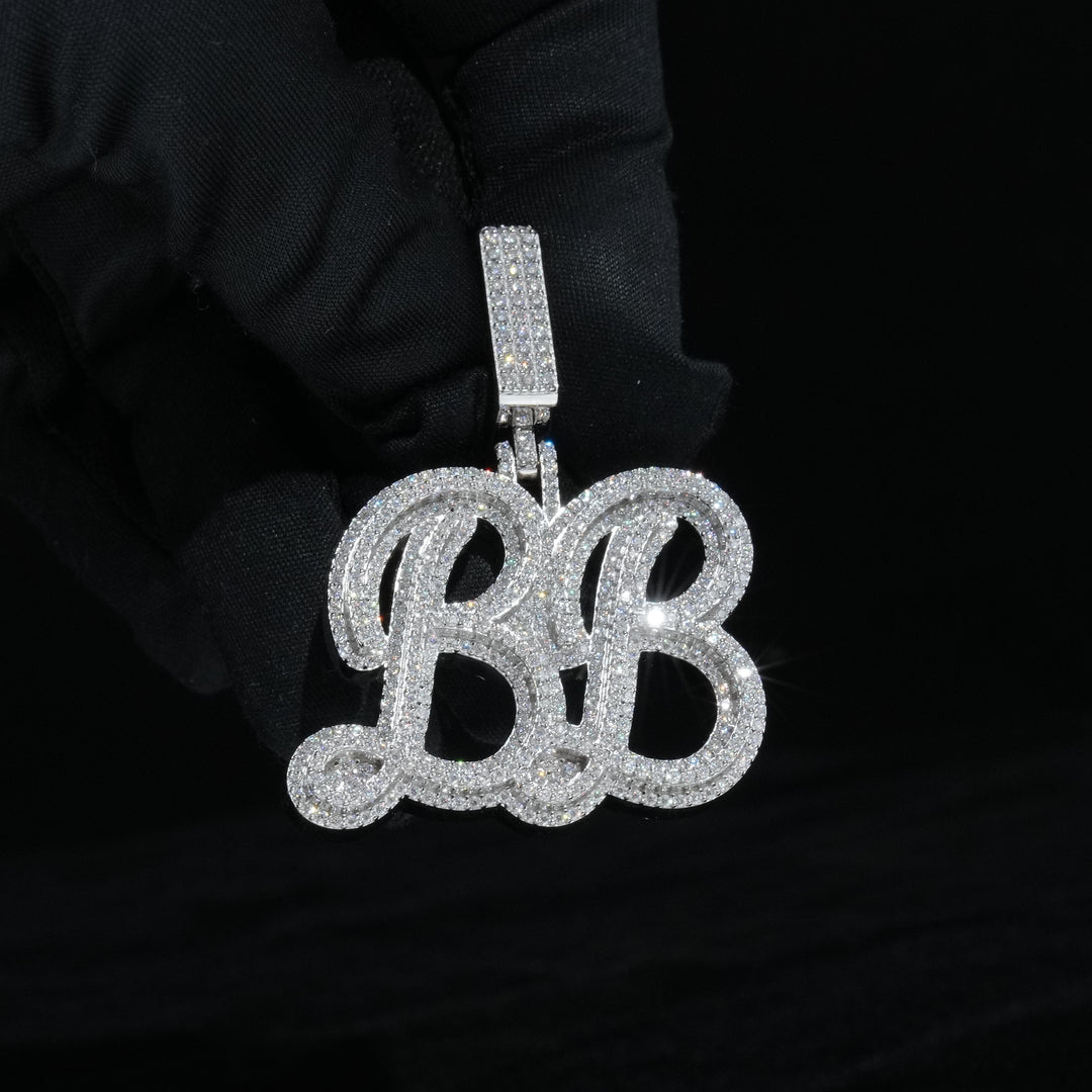 Moissanite S925 Script Custom Pendant
