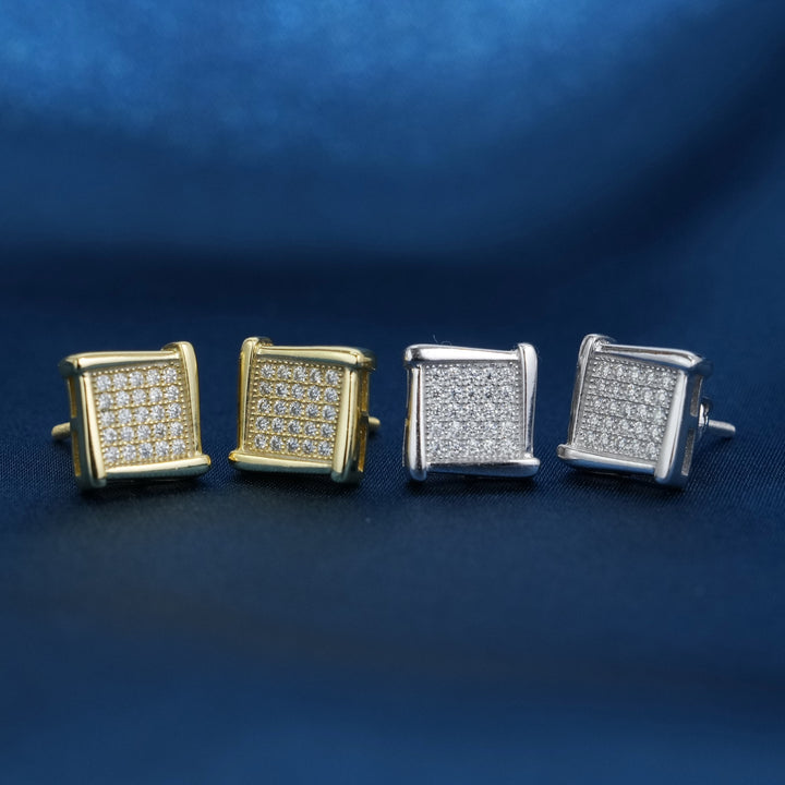 8.5mm Moissanite S925 Stud Earrings