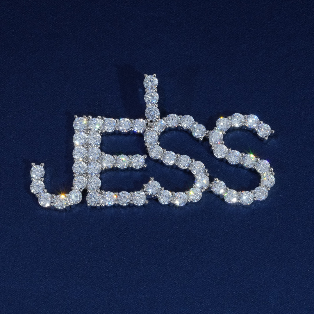 Custom Diamond Letter Pendant