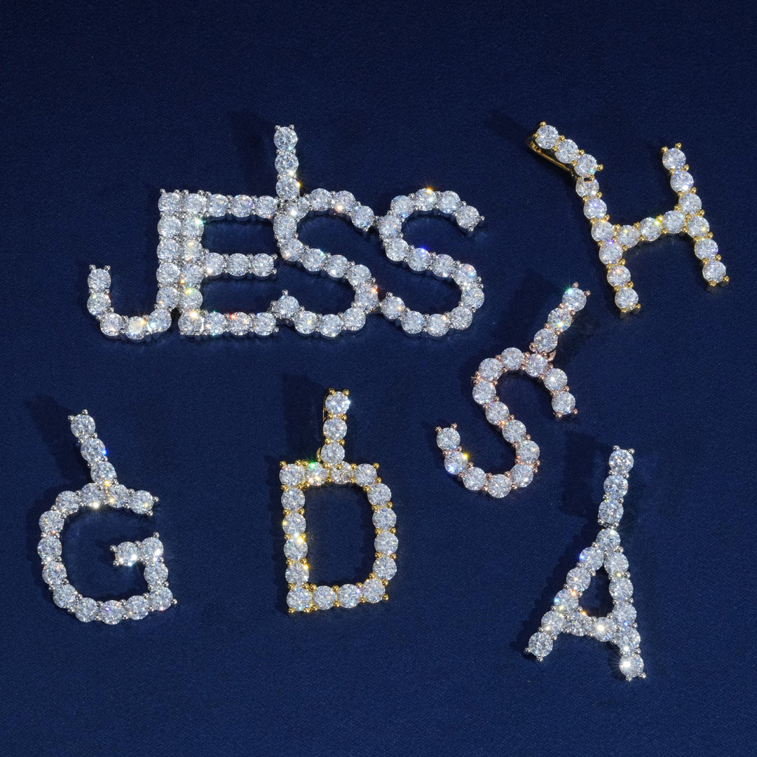 Custom Diamond Letter Pendant