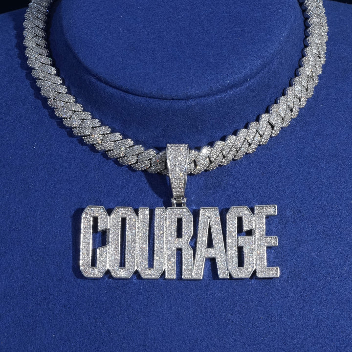 Diamond Courage Custom Name Pendant