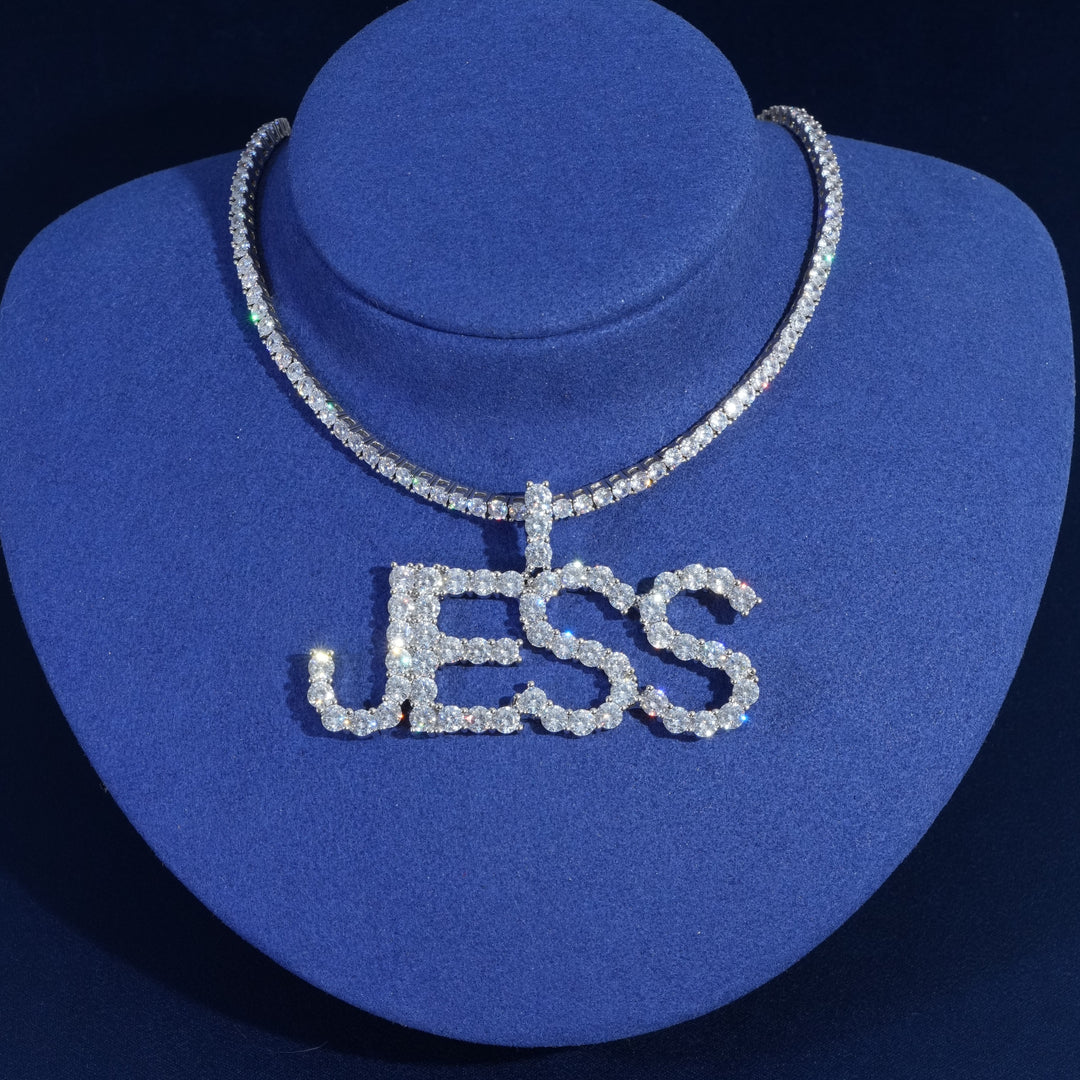 Custom Diamond Letter Pendant