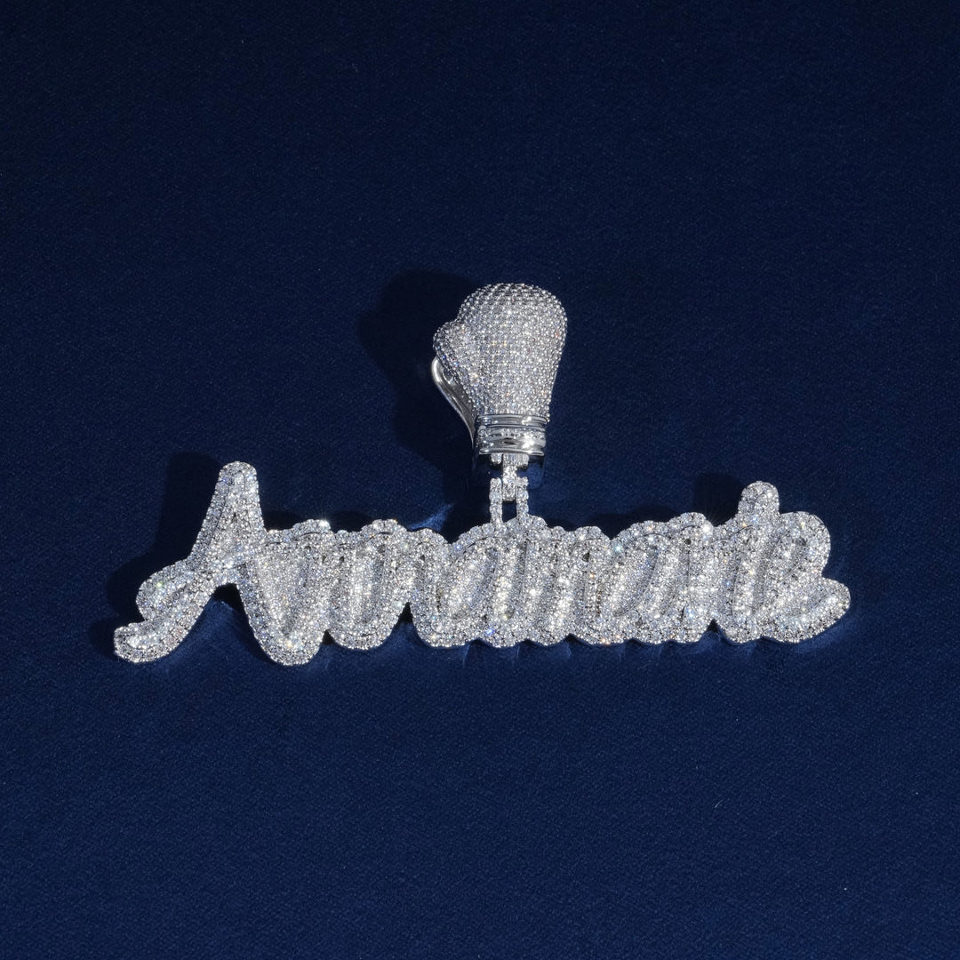 Custom Layered Handwriting Letter Pendant