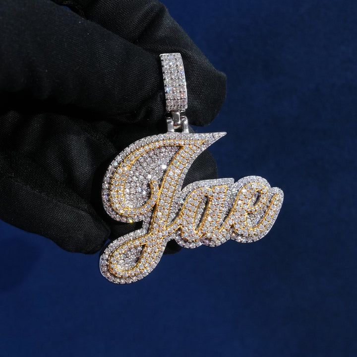 Custom Layered Handwriting Letter Pendant