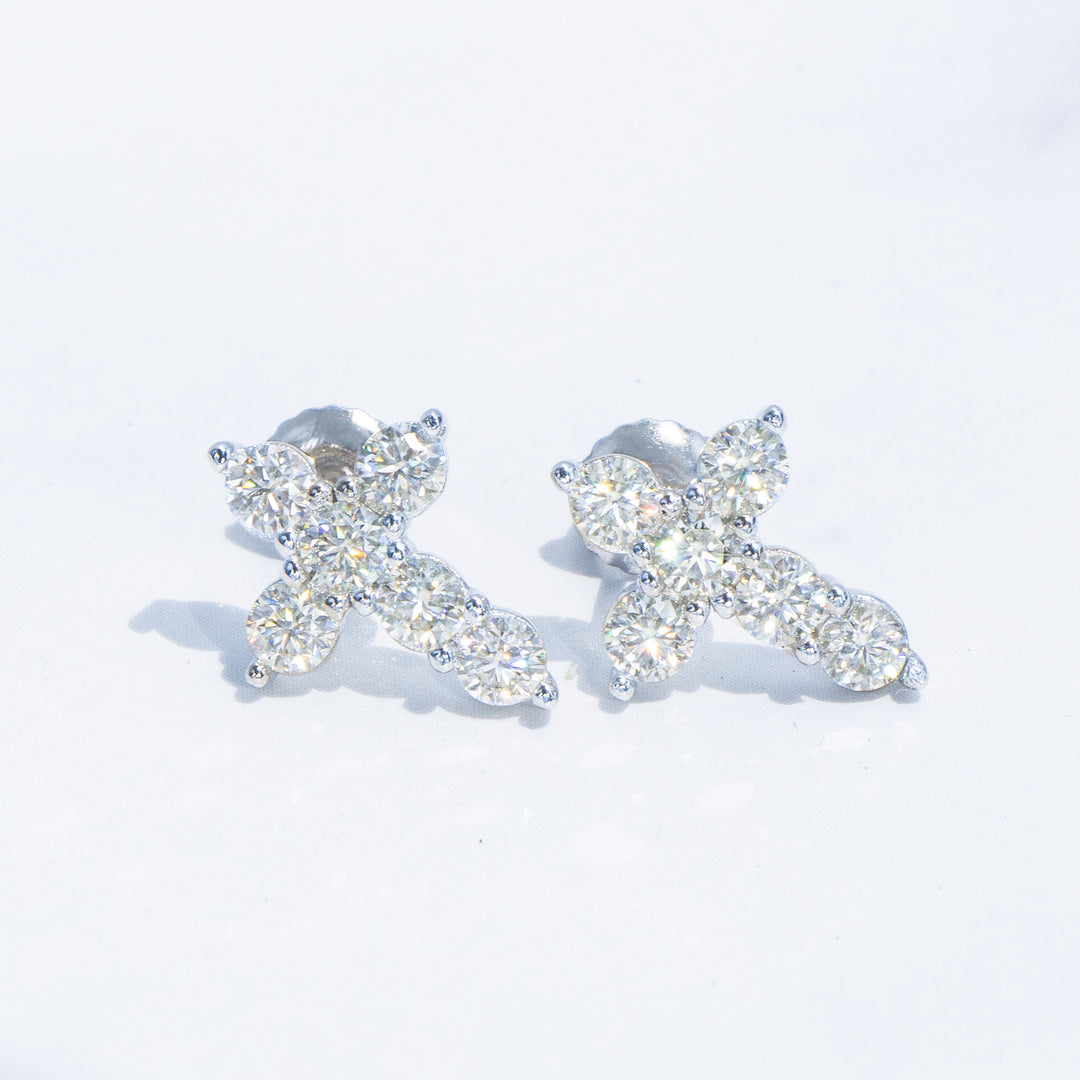 Micro Cross Stud Earrings