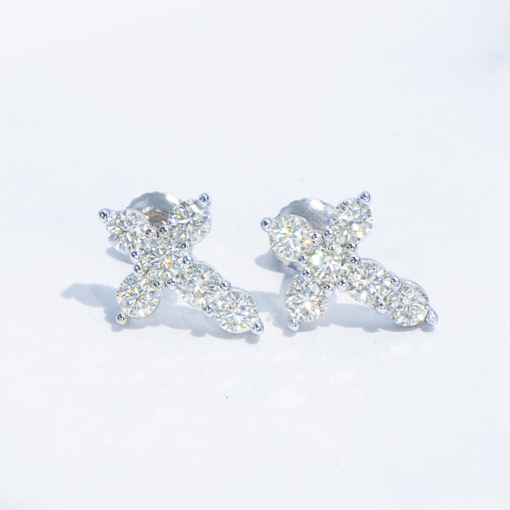 Micro Cross Stud Earrings