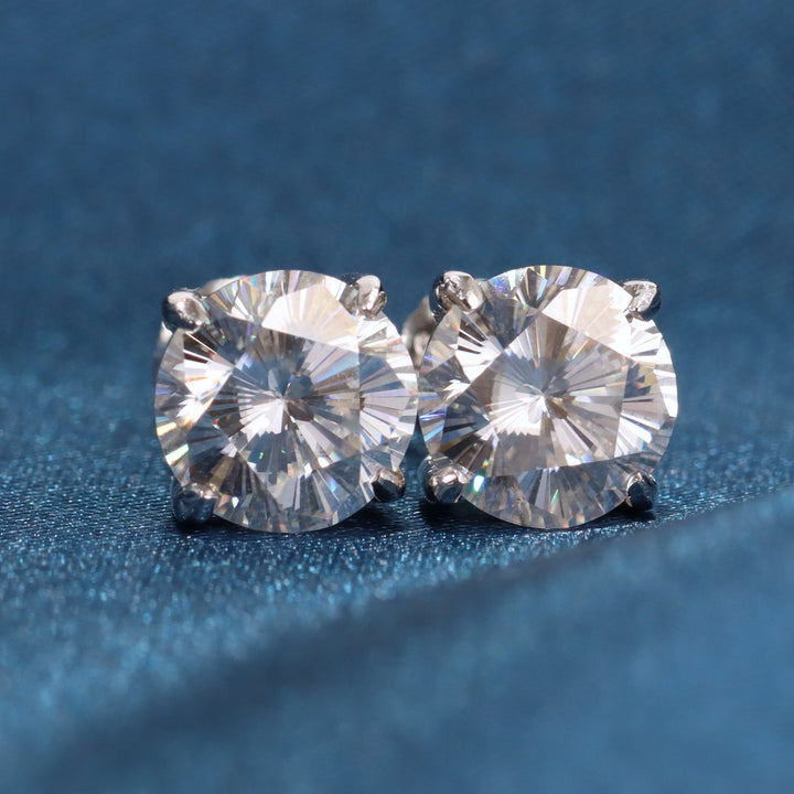 1 Carat Solitaire Diamond Stud Earrings