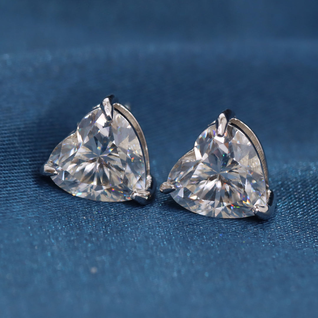 1 Carat Solitaire Diamond Stud Earrings