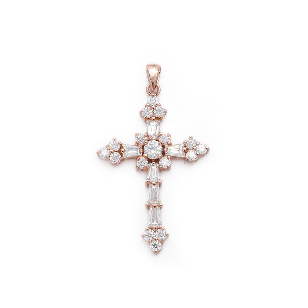 Moissanite Cross Pendant