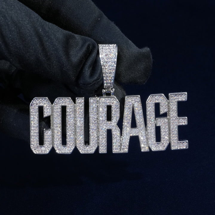 Diamond Courage Custom Name Pendant