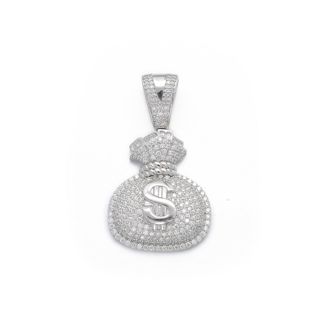 Diamond Small Money Bag Pendant