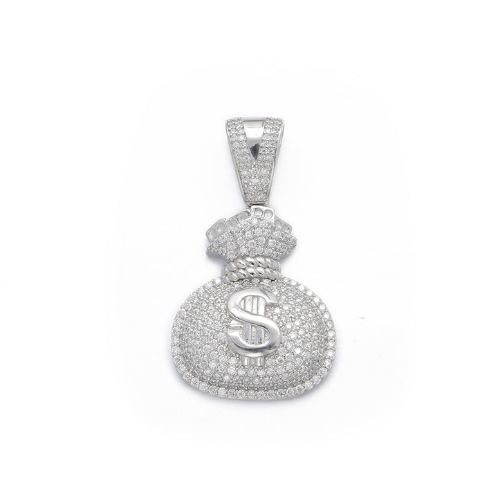Moissanite Diamond Small Money Bag Pendant
