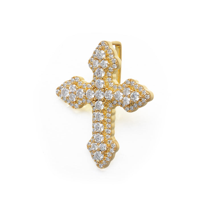 Diamond Cluestered Cross Pendant