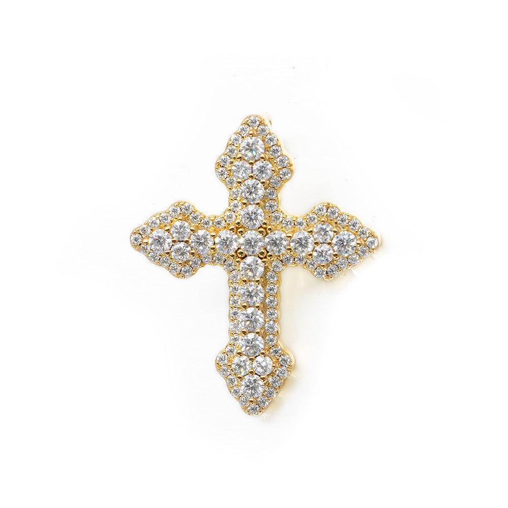 Diamond Cluestered Cross Pendant