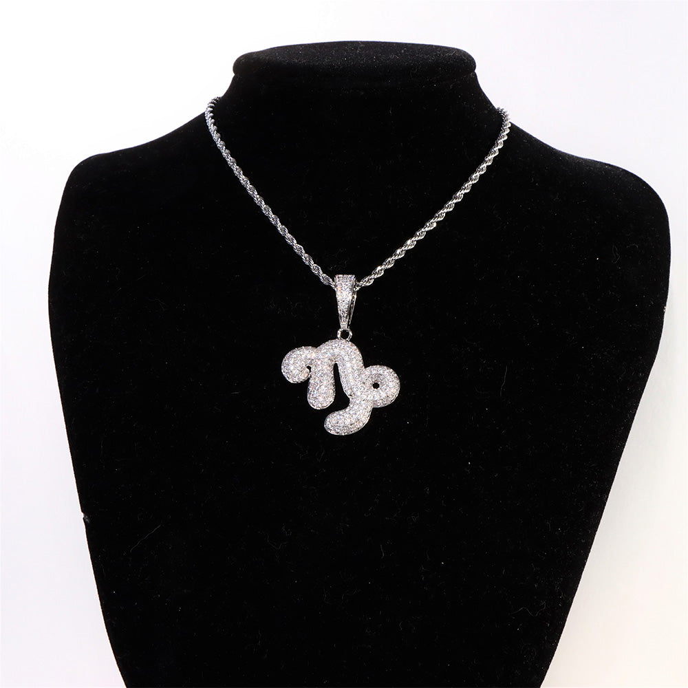 Diamond Zodiac Pendant Necklace