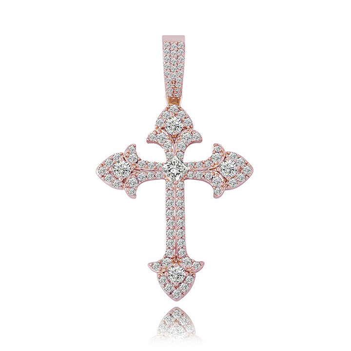 Micro Gothic Cross Pendant