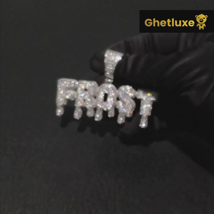 Custom Dripping Letter Pendant