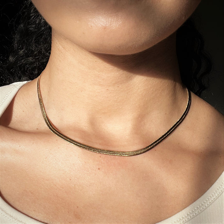 3mm Herringbone Necklace