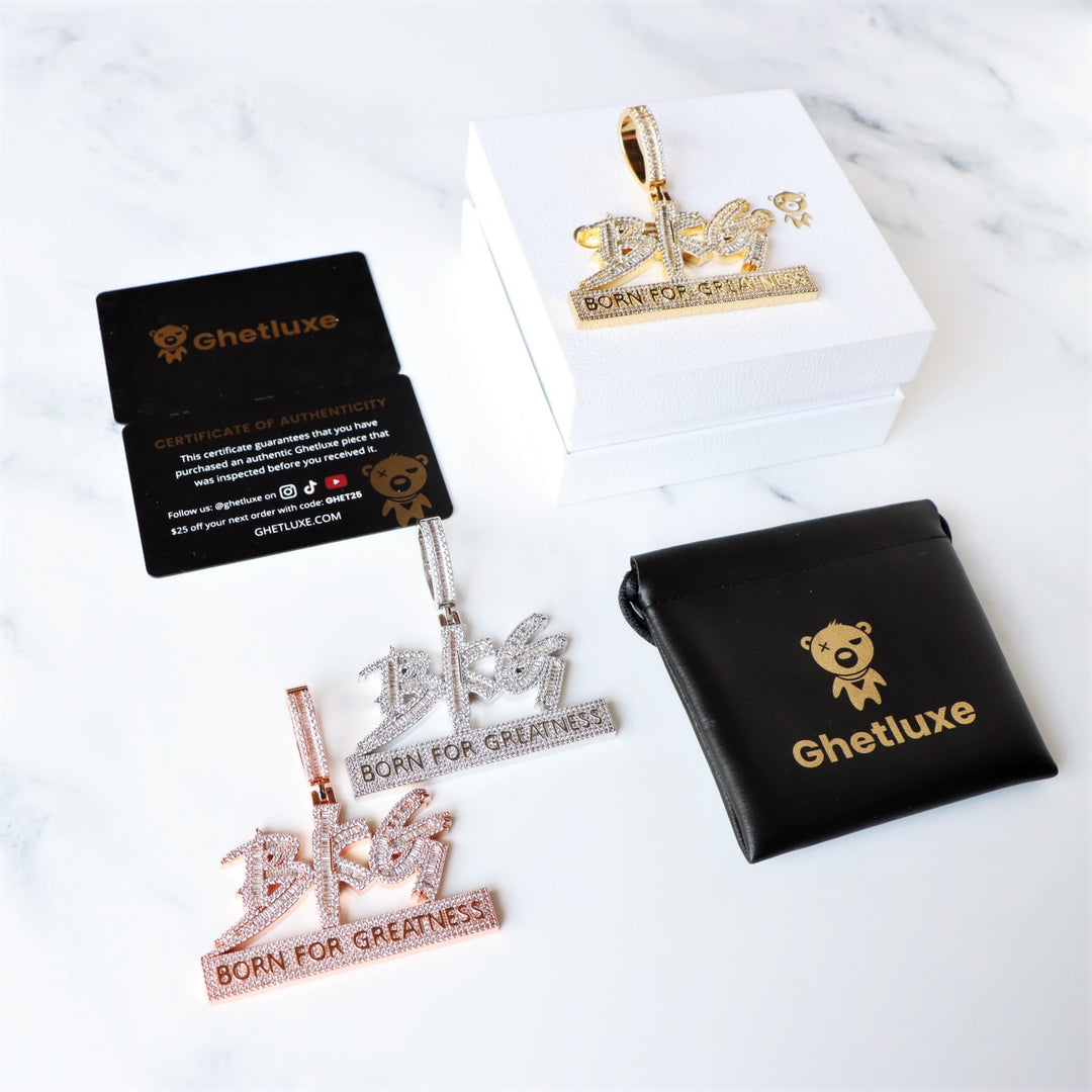 Baguette Born For Greatness Pendant
