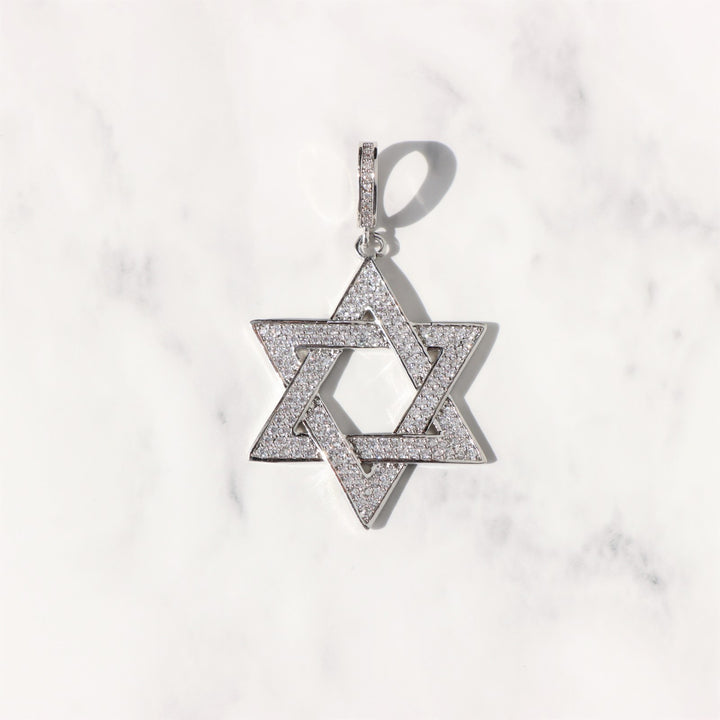 Iced Hexagram Pendant