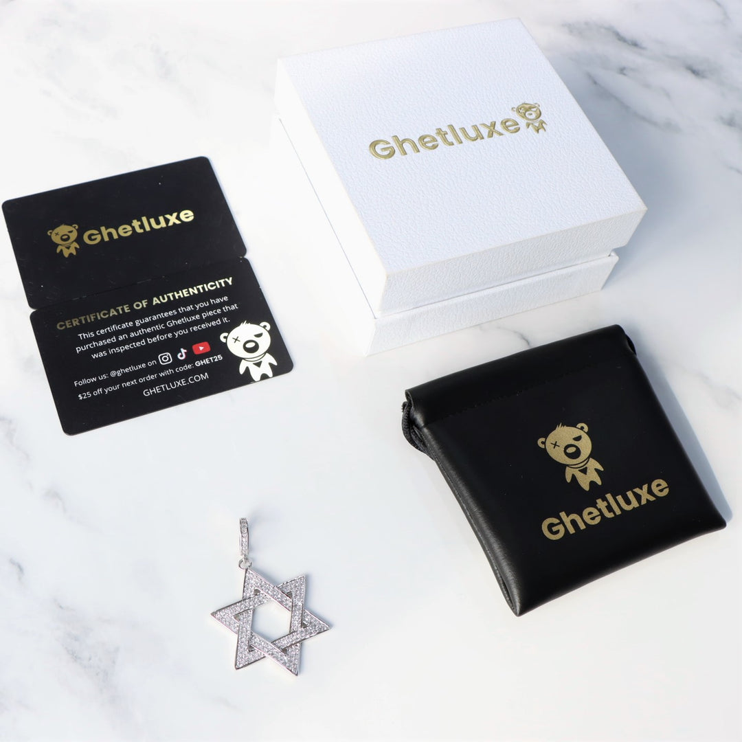 Iced Hexagram Pendant