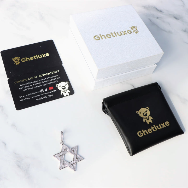 Iced Hexagram Pendant