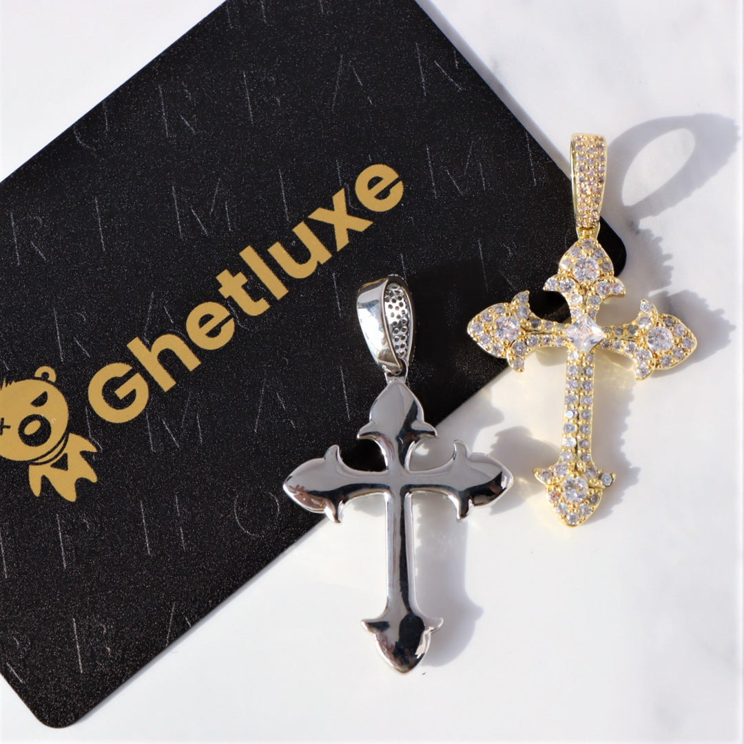 Micro Gothic Cross Pendant