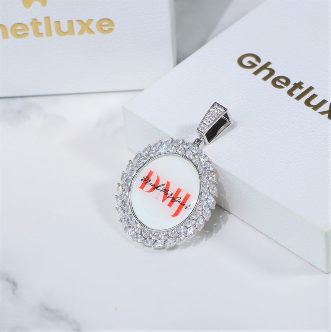 50mm Diamond Custom Photo Pendant