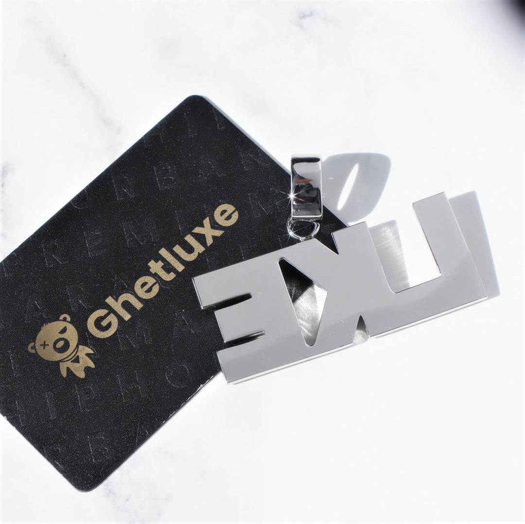 Custom Bold Baguette Hip Hop Name Necklace