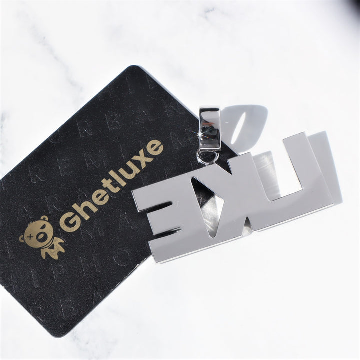 Custom Bold Baguette Hip Hop Name Necklace