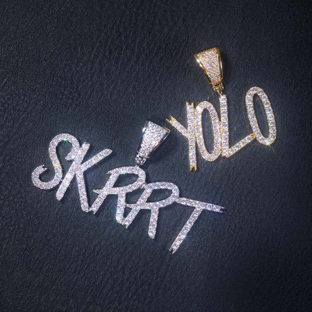 Women's Micro Diamond Custom Name Pendant
