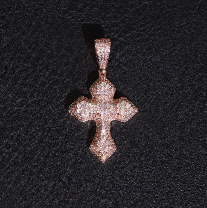 Moissanite Thick Gothic Pendant