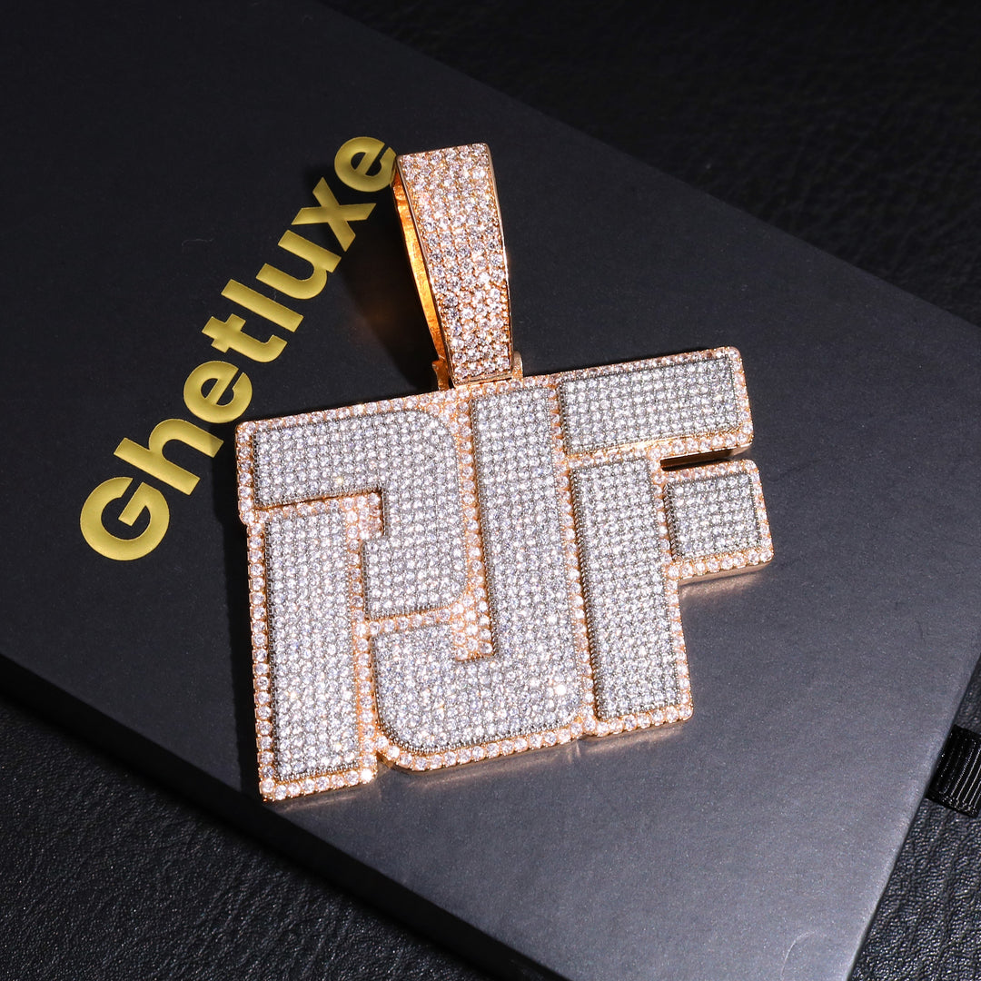 Full Iced Layered Custom Name Necklace