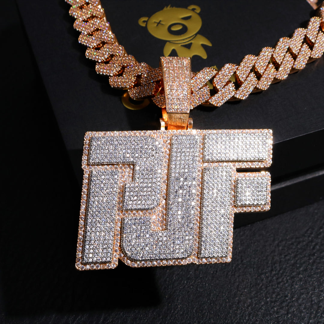 Full Iced Layered Custom Name Necklace